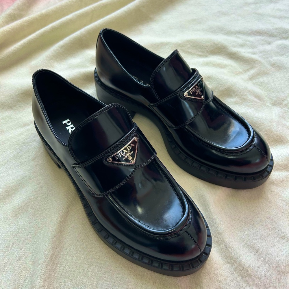 Prada Logo Loafers